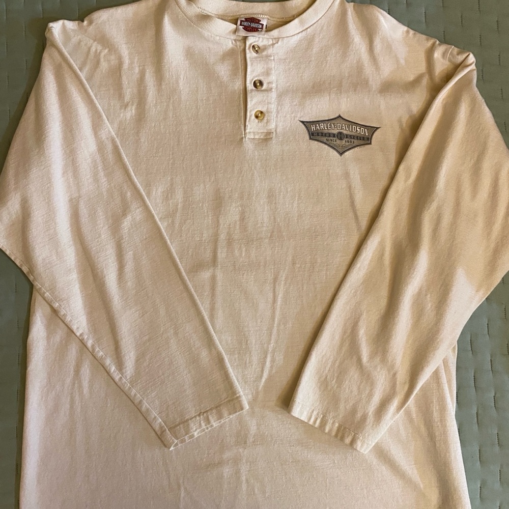 Harley Davidson long sleeve Henley